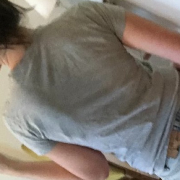 American Apparel Unisex Light Heather Gray Cotton Crew Tee Shirt Short Sleeve XS - Picture 5 of 6